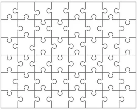White puzzle Stock Illustration