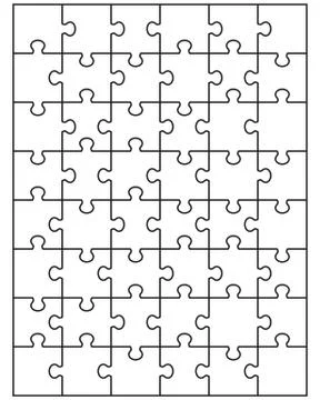White puzzle Stock Illustration