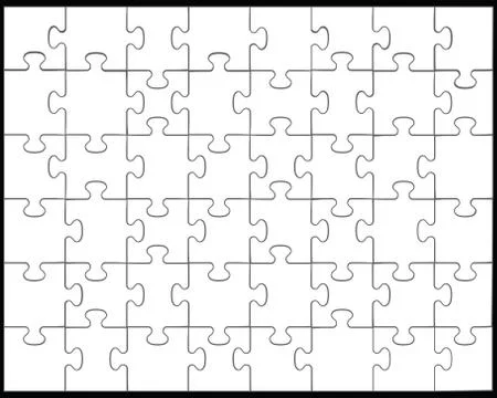 White puzzle  Stock Illustration