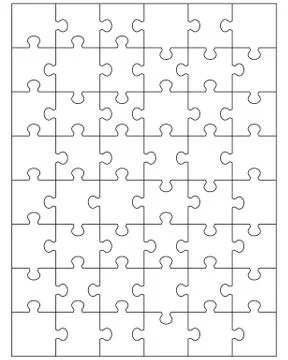 White puzzle Stock Illustration
