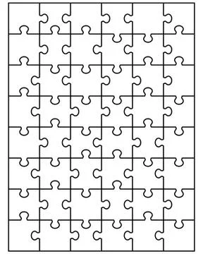 White puzzle Stock Illustration