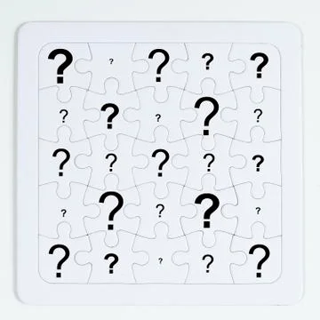 The white puzzle Stock Photos