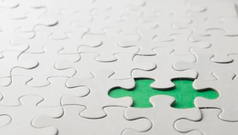 White puzzle Stock Photos