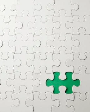 White puzzle Stock Photos