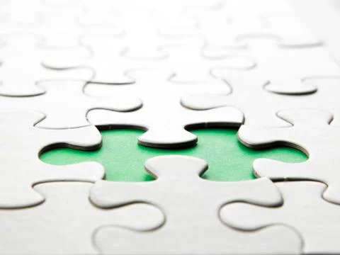 White puzzle Stock Photos