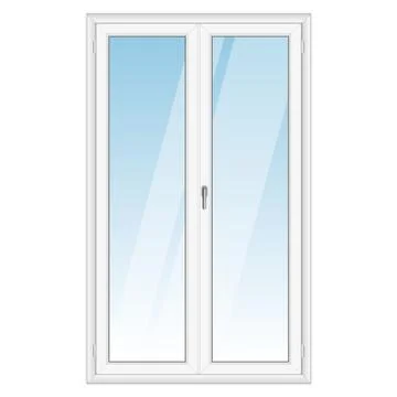 White PVC vector door Stock Illustration