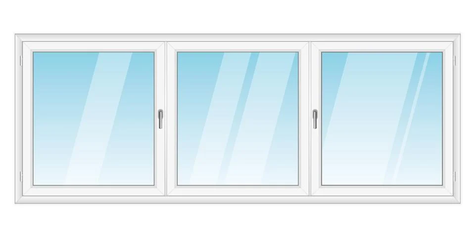 White PVC vector window Stock Illustration