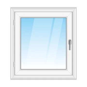 White PVC vector window Stock Illustration