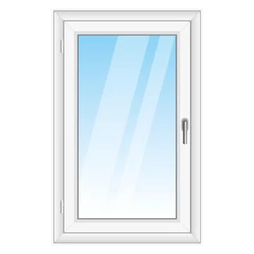 White PVC vector window Stock Illustration