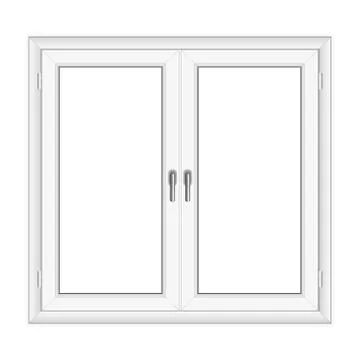 White PVC vector window Stock Illustration