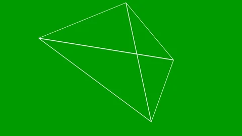 White pyramid green Stock Footage 225921815