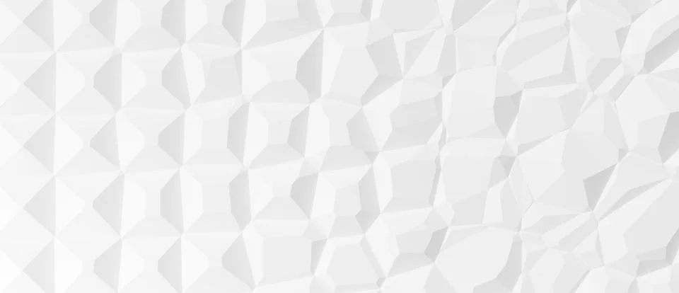 White pyramid grid transforming into irregular polygon shapes geometry back.. Stock Illustration