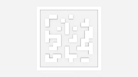 White QR code. White barcode on a white background. Stock-Footage 145683886