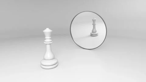 White queen stands in front Stock Footage 106341356