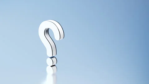 White question mark Stock Footage 277204340