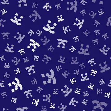 White Question mark icon isolated seamless pattern on blue background. FAQ sign Stock Illustration