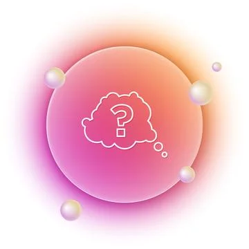 White Question mark icon isolated on white background. FAQ sign. Copy files.. Stock Illustration