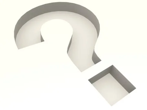 White question mark Stock Illustration