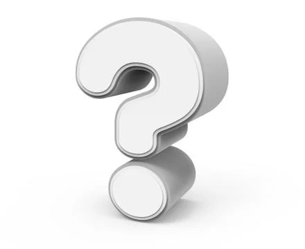White question mark Stock Illustration