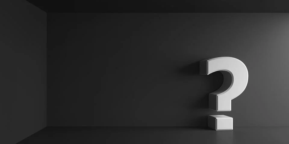 White Question mark Stock Illustration