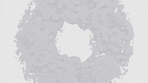 White Question Mark Transition Isolated on alpha background Stock Footage 237598107