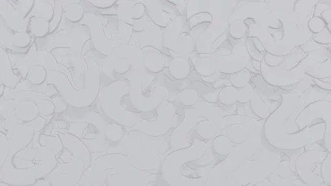 White Question Mark Transition Isolated on alpha background Stock Footage 237598978