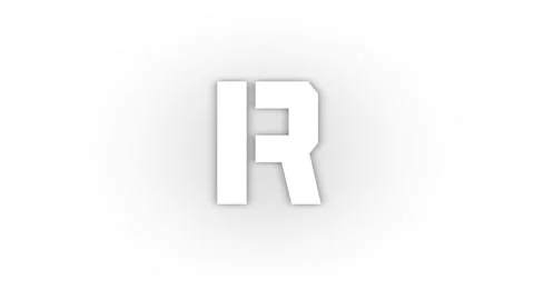 White r icon with shadow isolated on white background. Stock Footage 205066373