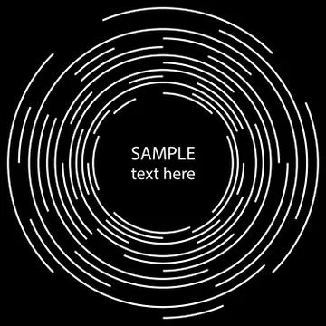White radial concentric lines Stock Illustration
