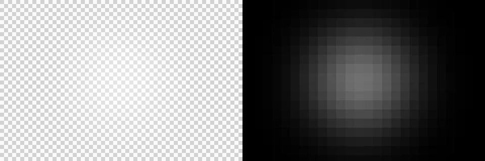 White Radial Pixel Gradient Glow Soft Spotlight Transparent PNG Overlay Stock Illustration