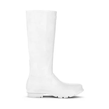 A white Rain Boot isolated on a white background Stock Illustration