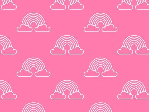 White rainbow pattern. Vector illustration Stock Illustration