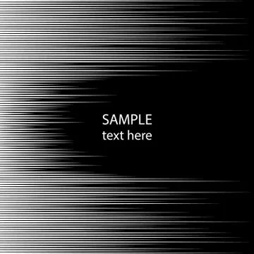 White random horizontal speed lines Stock Illustration