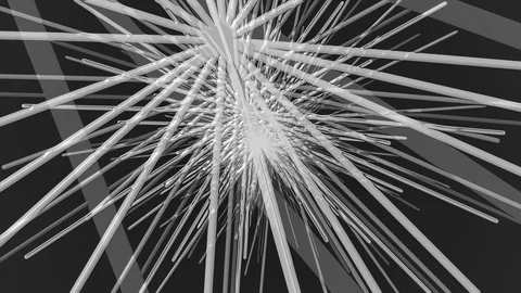White Random Lines Zoom Stock Footage 100507041