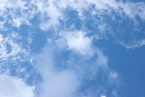 White, rare clouds in the sky. Stock Photos