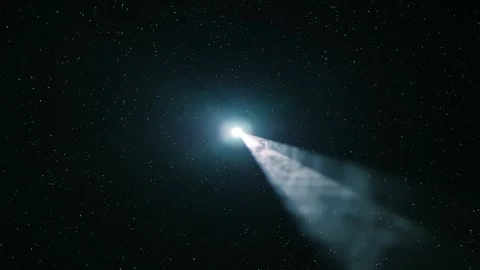 White ray scans space to build a three-dimensional model of the area Video stock 330901422