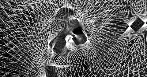 White rays of light form bizarre patterns. Stock Footage 247131726