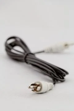 White RCA cable Stock Photos