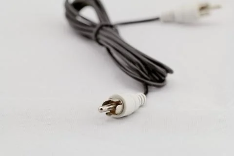 White RCA cable Stock Photos
