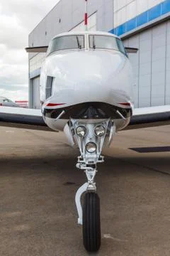 White reactive private jet Stock Photos