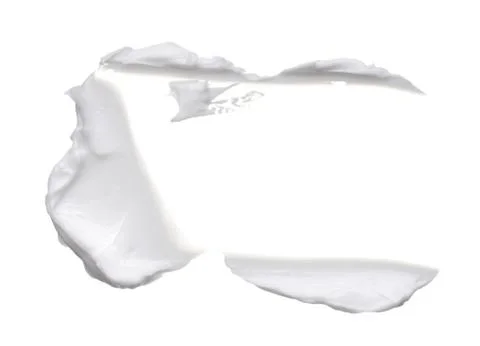 White ?reamy texture isolated on white Foto stock