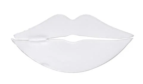 White ?reamy texture in stencil isolated on white Stock Photos
