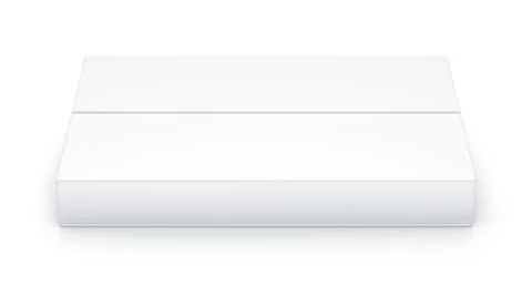 White rectangle box. Stock Illustration