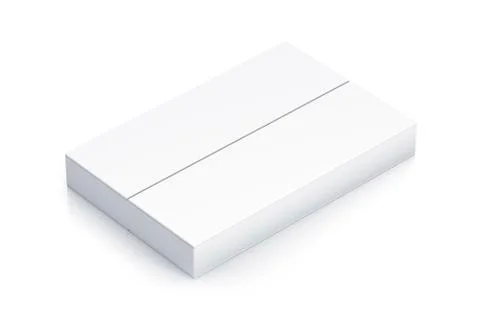 White rectangle box. Stock Illustration