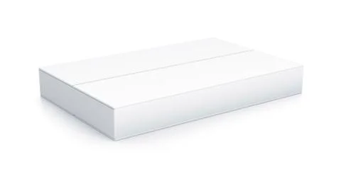 White rectangle box. Stock Illustration