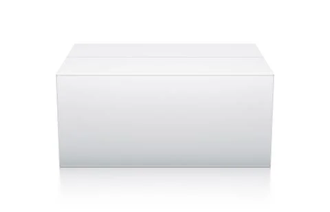 White rectangle box. Stock Illustration