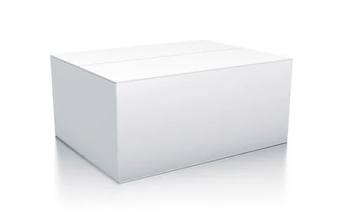 White rectangle box. Stock Illustration