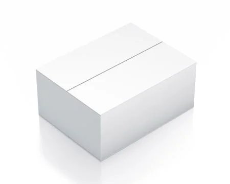 White rectangle box. Stock Illustration