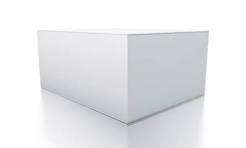 White rectangle box. Stock Illustration