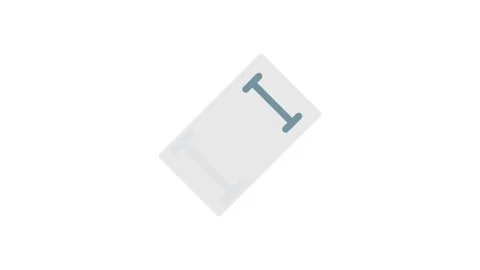 A white rectangle featuring two parallel blue lines across its surface. Vídeo Stock 333606899