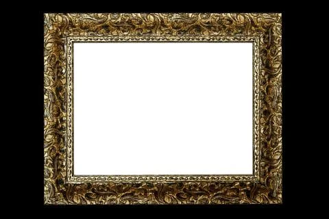 White rectangle in a frame Stock Photos